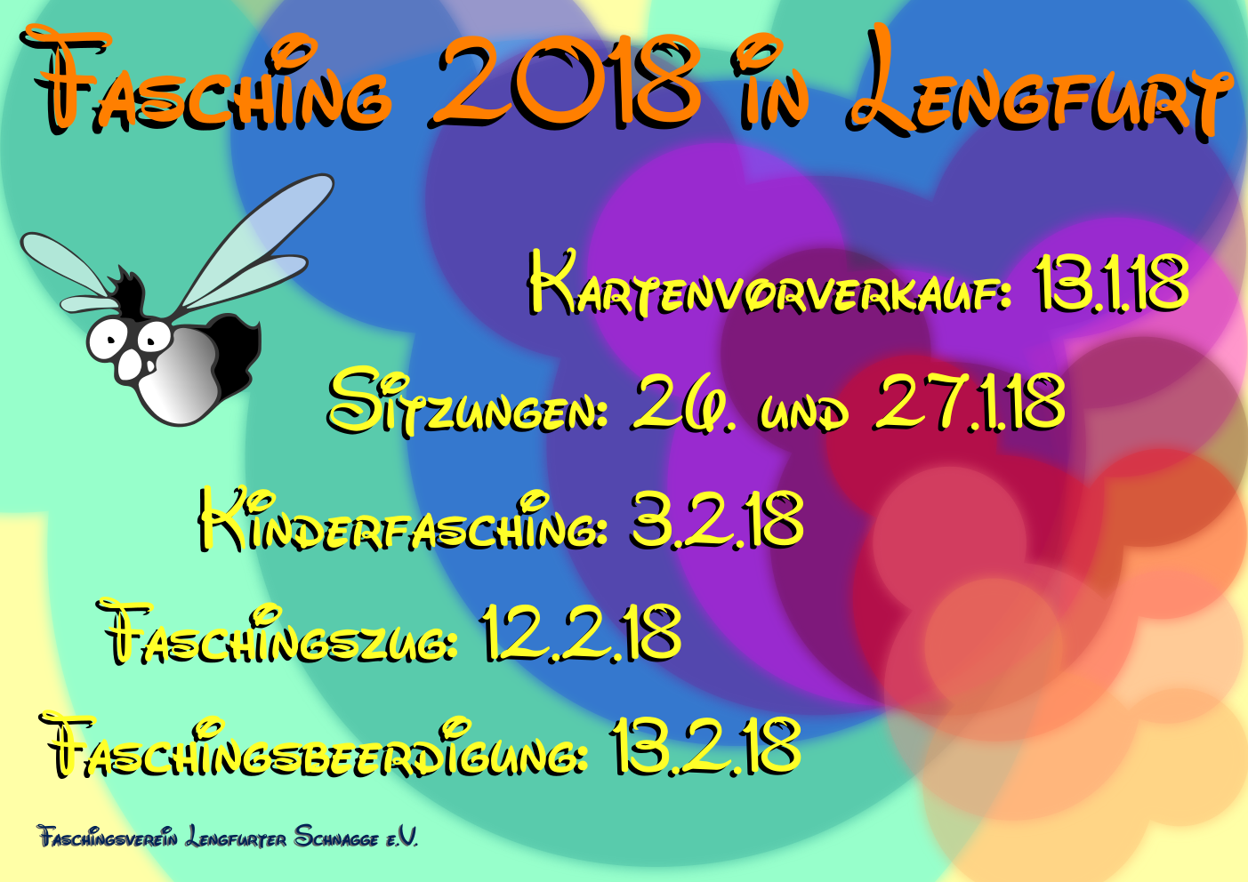 Schnagge Lengfurt Plakat 2017/18